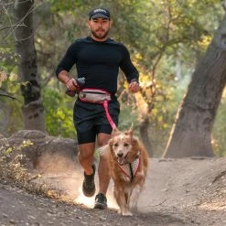 Nathan K9 Series Runner's Waistpack with Dog Leash - 2022 -Run Sales NS8511 0579 K9RunnersWaistpack w Leash Lifestyle 1 24913.1601406432